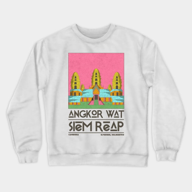 Angkor Wat, Siem Reap, Cambodia Crewneck Sweatshirt by JDP Designs